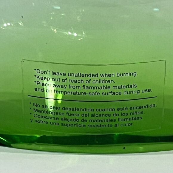 Vintage Tarnow Oil Scent Vase Emerald Green Crystal Glass Poland Double Sided - Picture 10 of 16